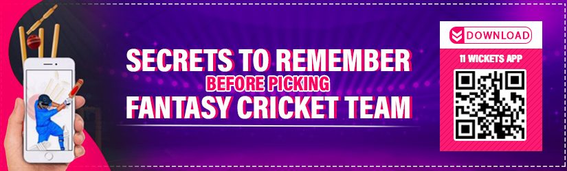 Secrets to Remember before Picking Fantasy Cricket Team